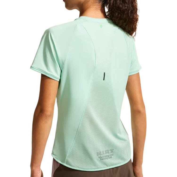 Nike Swift Moisture-Wicking Round Neck Short Sleeve Running T-Shirt Women Tops IV6615-313