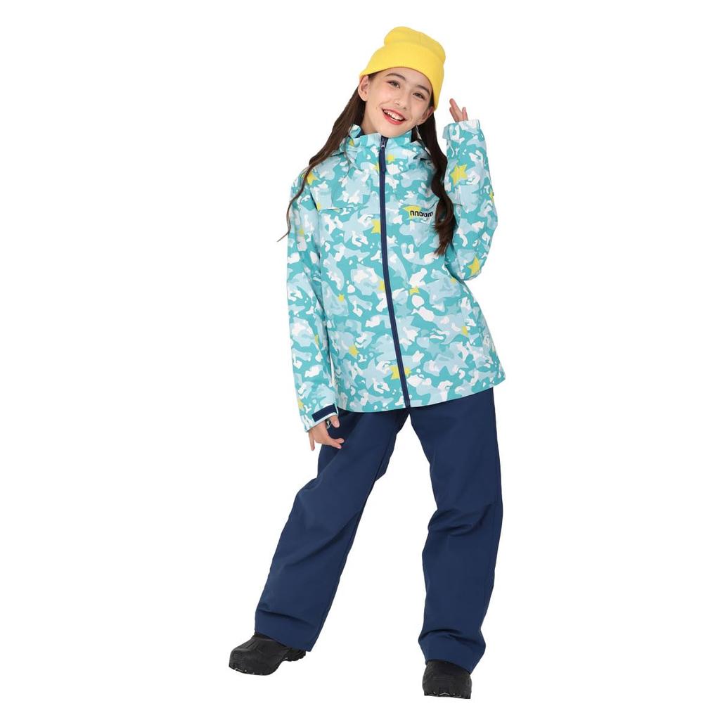 NNOUM og Junior Ski- og Snowboardbekledning Jakke og Størrelse for Gutter og Justerbare Størrelser og Vannmotstand Stilig og Populært Barnesett, Bukser, 73J,