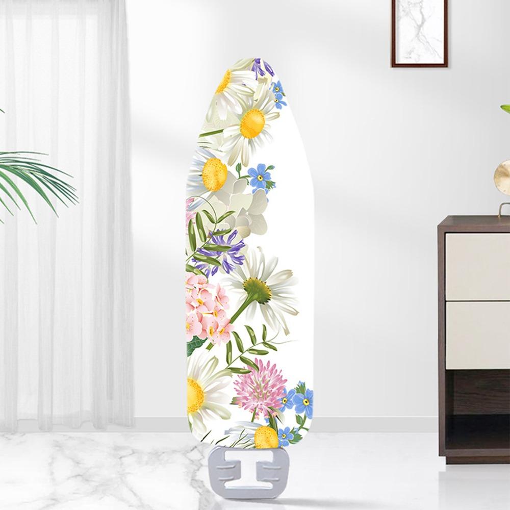 

140*50см Чехол для гладильной доски Цветочный узор Утолщенная ткань для гладильной доски Пятноустойчивый Эластичный Теплозащитный экран для глажки