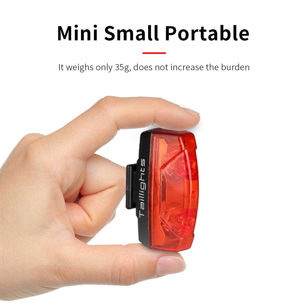 Zadní světlo na kolo Magnetická indukce Zadní světlo na horské kolo s vlastním pohonem Varovné magnetické zadní světlo na kolo