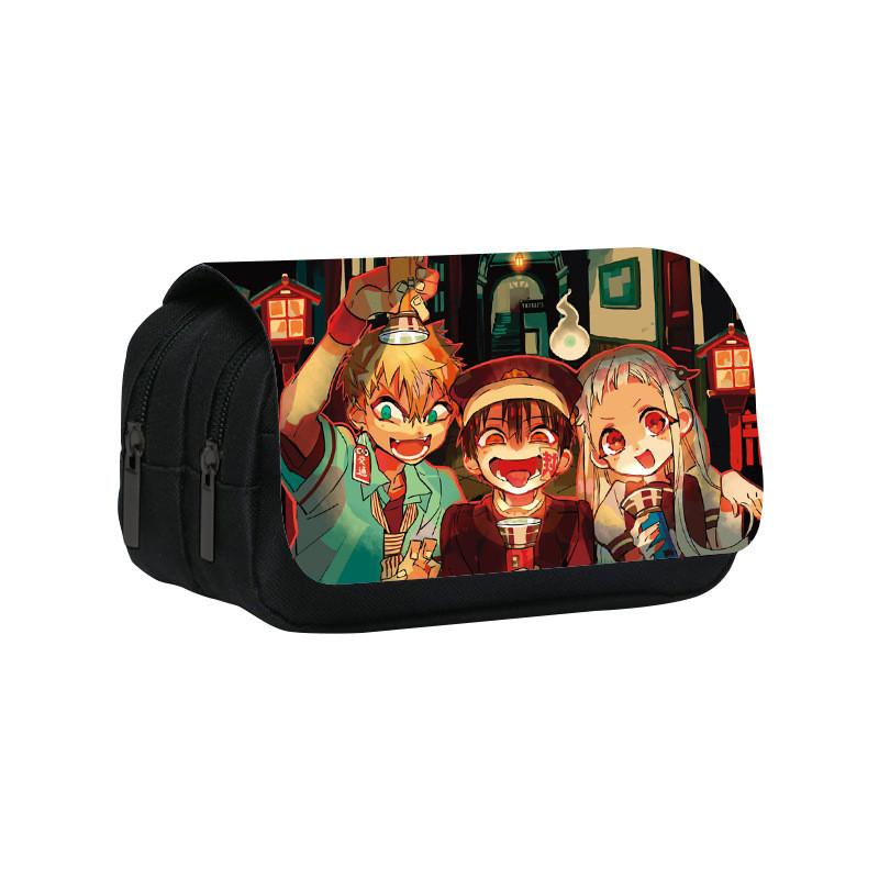 Toilet Bound Hanako Kun Pattern Double Layer Stationery Storage Bag For Students And Professionals