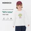 MOMOCO Boys' Round Neck Long Sleeve Cotton T-shirt