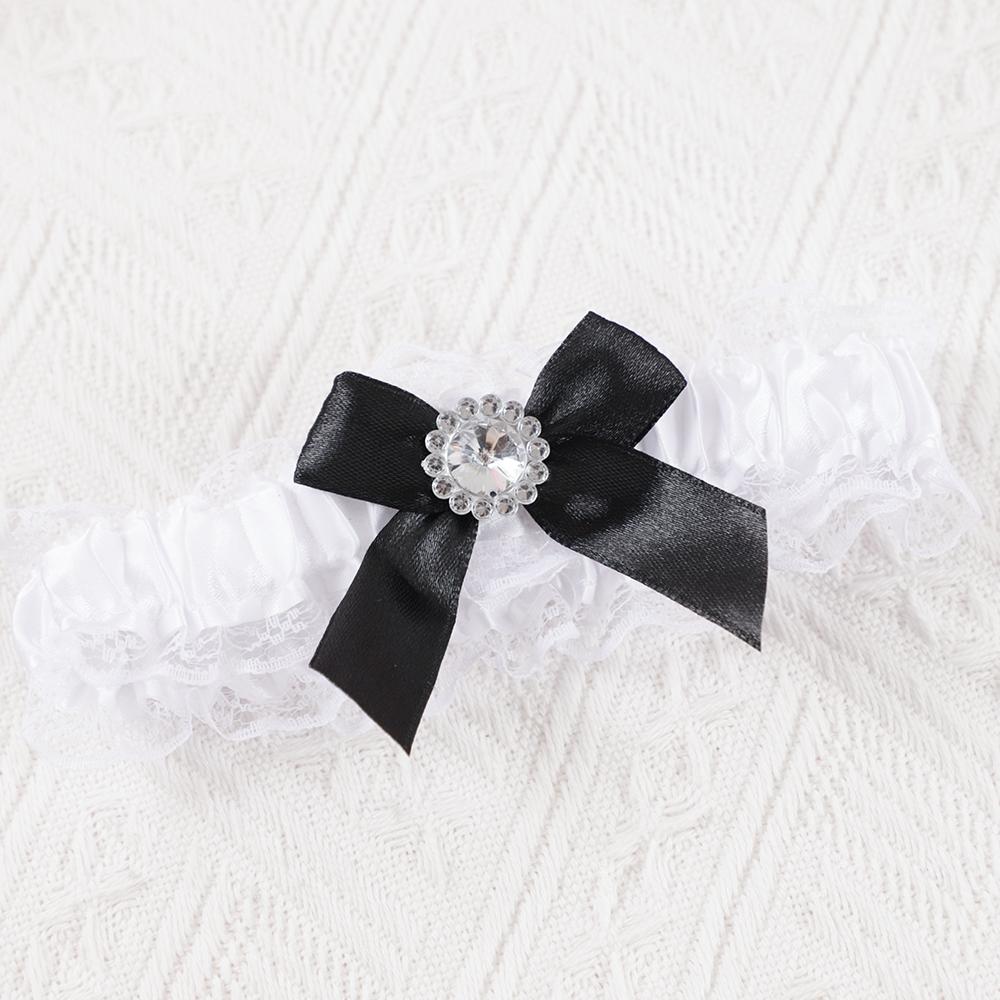 1Pcs Sexy Bride To Be Bow Leg Ring Lace Garter Belt Leg Circle Ring Bridal Shower Wear Hen Bachelorette Party Wedding Decoration