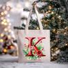 Christmas letter flower print niche trend tote bag shoulder bag