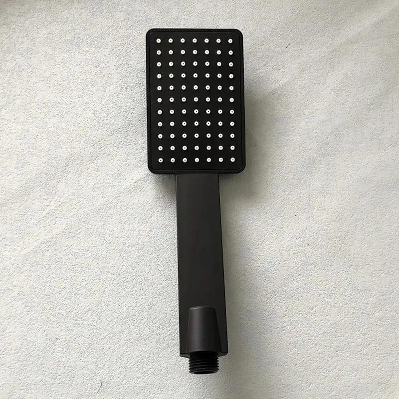 Square Shower Head With Enlarged Water Outlet Shower Bathroom Thickened Super Pressurized and Shatter-resistant Shower Head Set