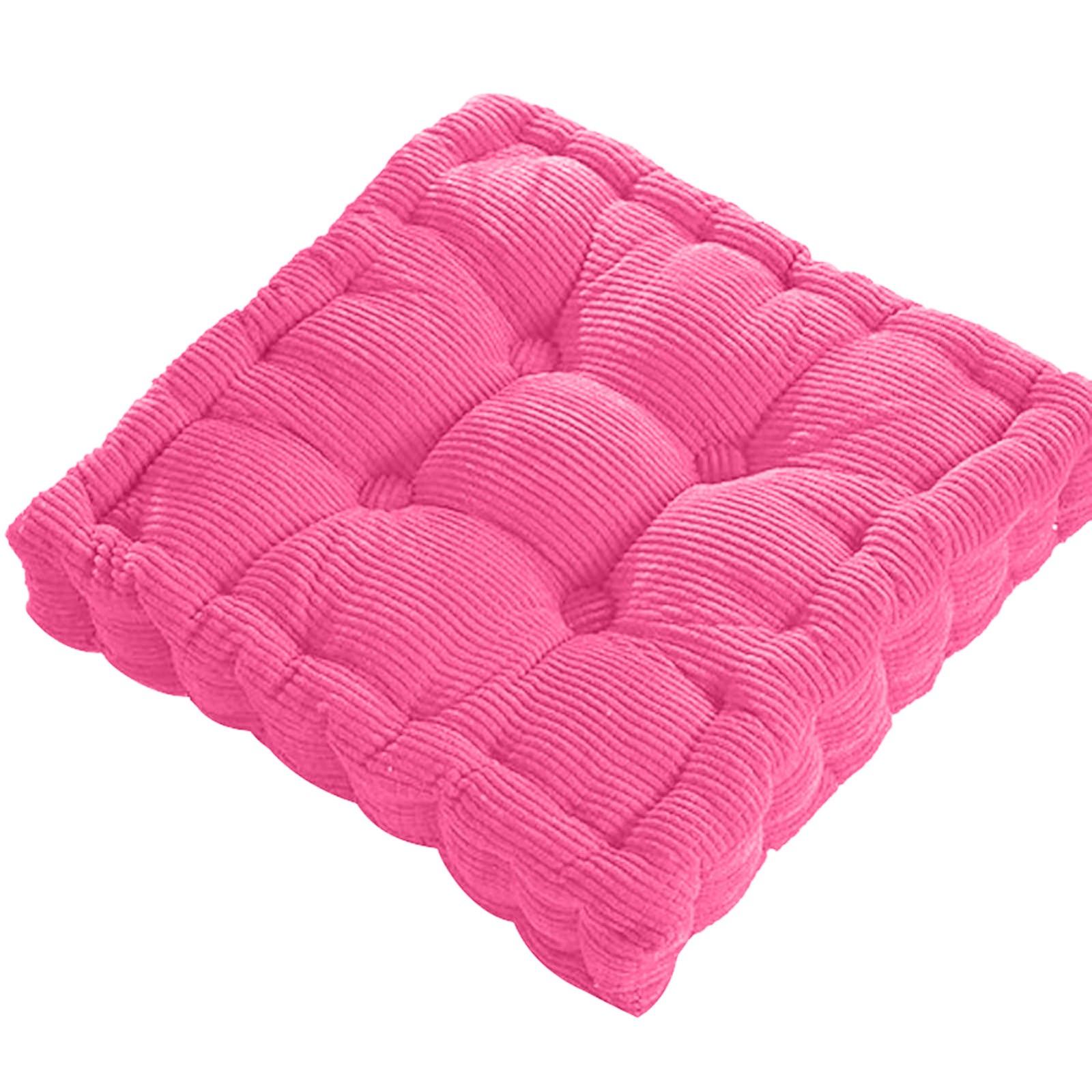 

Meditation Floor Square Pillow For Seating On Floor Solid Tufted Thick Pad Cushion For Yoga Balcony Chair Seat Cushions 40x40cm гарячі рожевого кольору