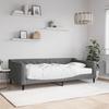 Vidaxl Sofa Z Materacem Do Spania, Ciemnoszara, 100X200 Cm, Tkanina