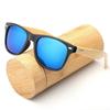 Retro Bamboo Leg UV400 Sunglasses Men Outdoor Driving Cycling Sports Sun Glasses Women Unisex Round Fashion Goggles Eyewear