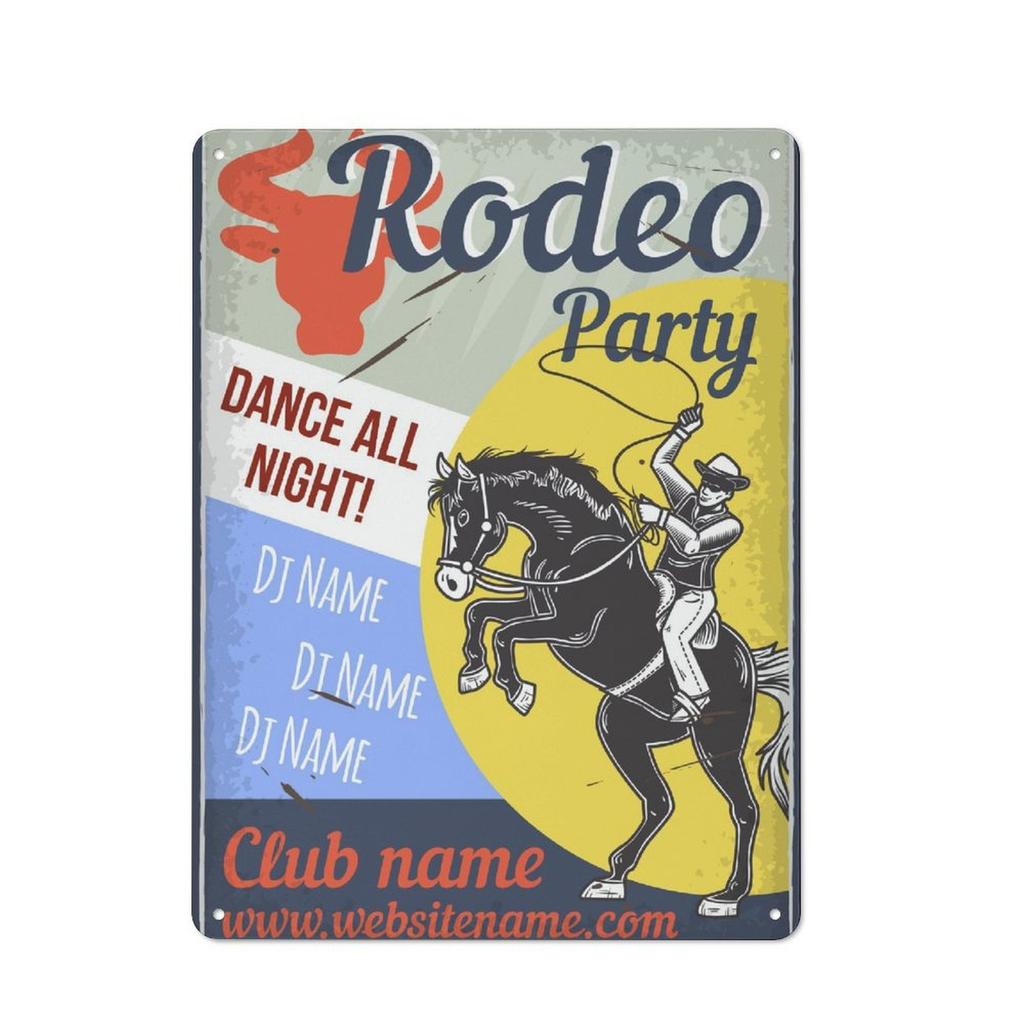 1 Pack Industrial Metal Sign with Weathered Rusted Look for Home Café Garage Decor, Offered In 20x30cm or 30x40cm Sizes