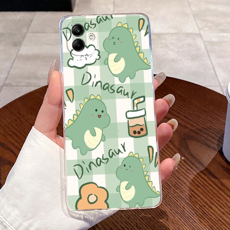 For Samsung Galaxy A04e A04 Case For Samsung A05 Coque Samsung A07 4G Capa Clear Silicon Soft TPU Back Cover Cute Cat Phone Case