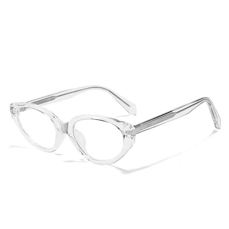 Brown Cat-Eye Acetate Frame with Myopia & Blue Light Prescription Lenses