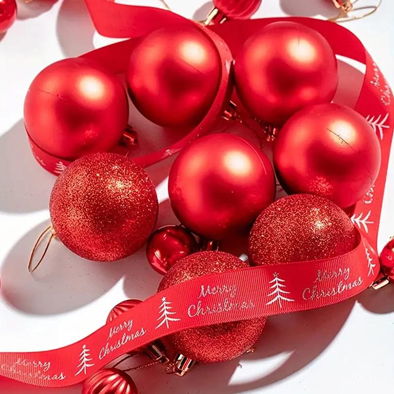 24Pcs 3Cm Christmas Ball Ornaments Xmas Tree Balls Christmas Tree Hanging Pendant Festive Party Supplies Christmas Decor