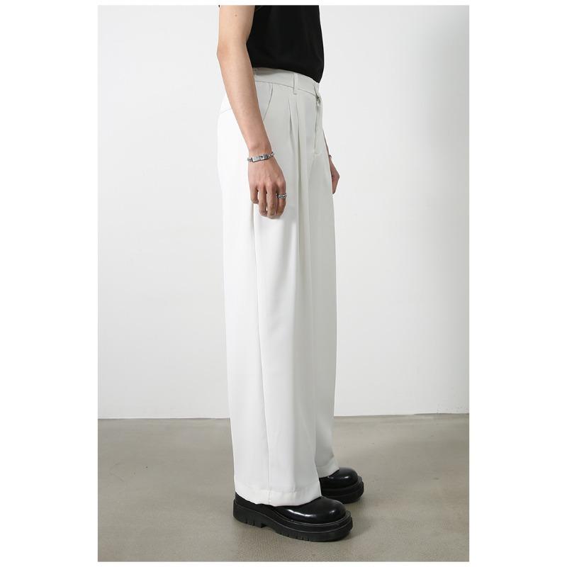 Long Trousers Versatile Men's Four Colors Suit Pants Men's Drape Suit Pants Straight Loose Wide-legged Pants Hundred Casual Pants Pants