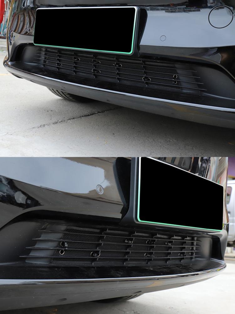 Schützen Net Motten Blätter Vorne Stamm Insekten Schutz Kühlergrill Abdeckung Fit für Tesla Modell Y 2024 Zubehör Klimaanlage A/C Intake