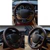 ESEWALAS Universal Car Steering Wheel Cover,Anti-Slip Leather Steering Wheel Cover,Sports Style Steering Wheel Protector,Car Interior Accessories