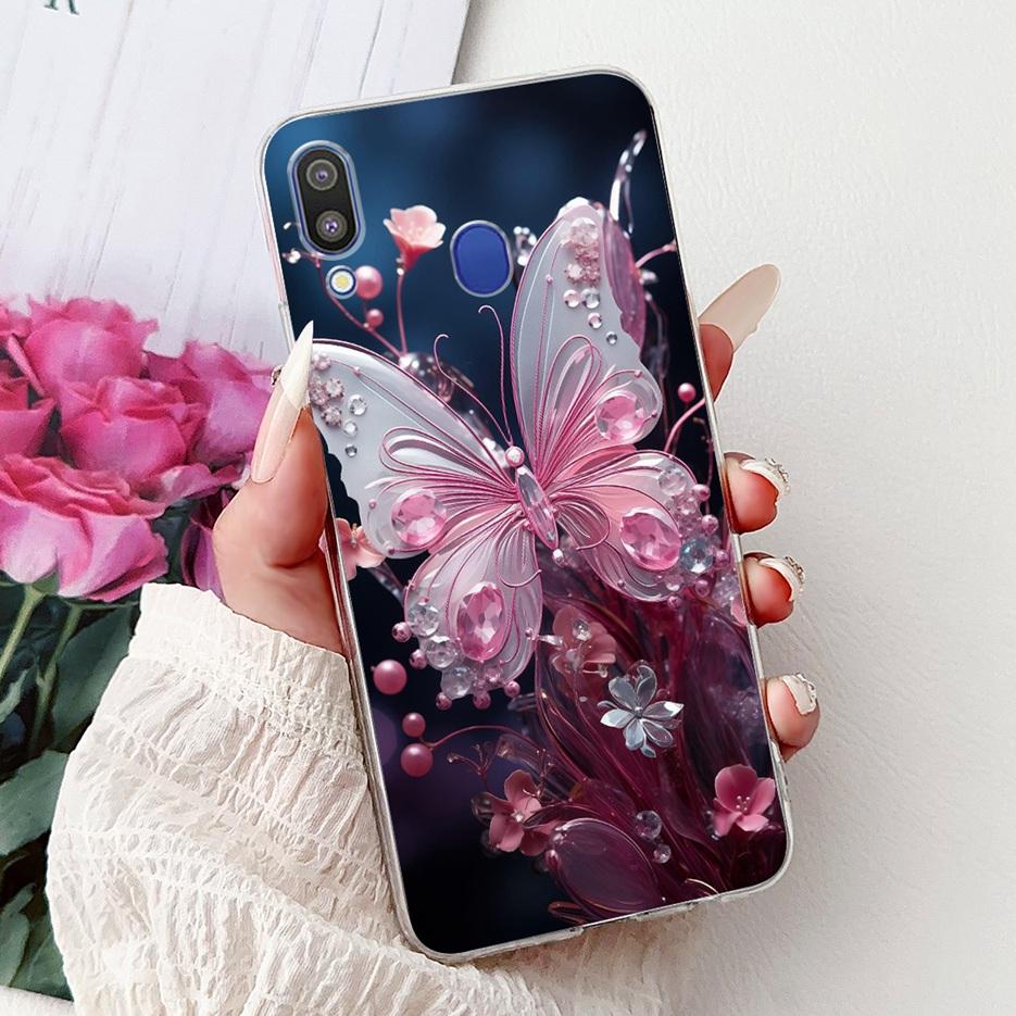 For Samsung Galaxy M10 M20 M30 Case New Fashion Painted Cover Clear Silicone Soft Slim Phone Case For Samsung M10 M20 M30 Fundas