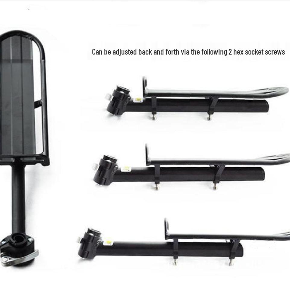 Adjustable Quick-Release Aluminum Rear Bike Rack for Mountain Bikes