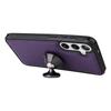 For Samsung Galaxy S25/S24 Magnetic Leather Case Mobile Cover with Detachable Zipper Wallet Strap