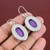 Purpurite Earrings Natural Gemstone Earring 925 Sterling Silver Earring Beautiful Vintage Earring Handmade Elegant Jewelry Anniversary Gifts