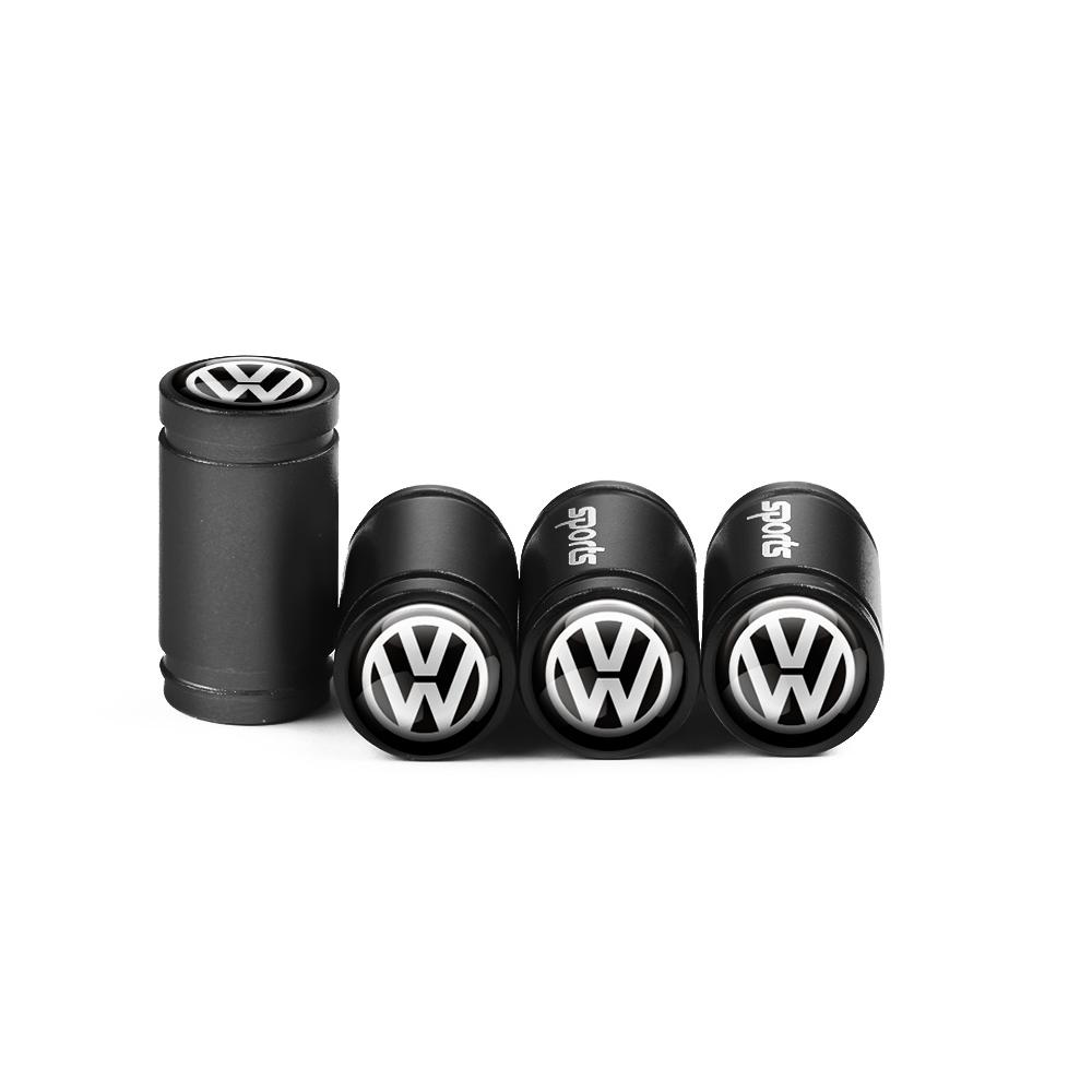 Cup Holders Badge Car Wheel Valve Caps Tire Dust Cover 3D Metal Auto Valve For Volkswagen VW Jetta MK4 TSI Rline TDI MK7 Golf6 7