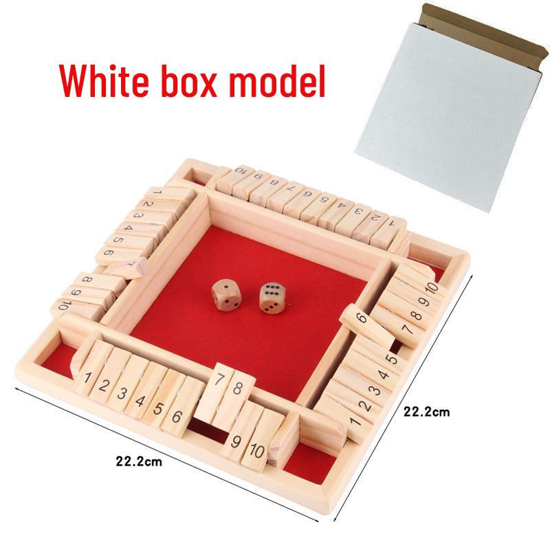 Children's Number Flip Card Game: Educational, Entertaining, Four-Sided Board & Drinking Game Props for Parties