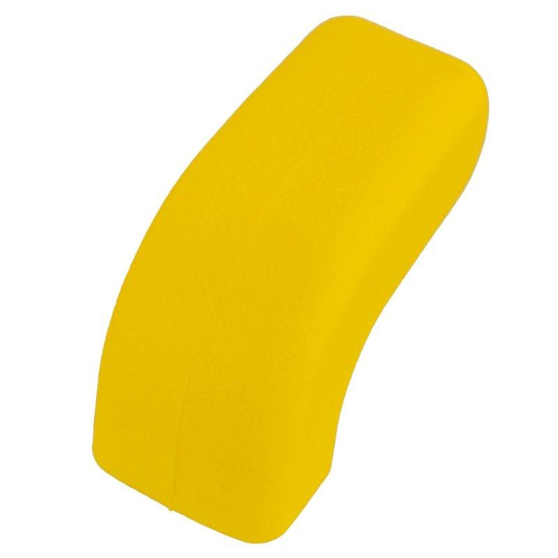 1 Pair Front Bumper Tow Hook Cover Trim Sleeve Protectors fit for Jeep Wrangler JK JL Gladiator JT 2007- Yellow TPE