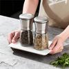 Salt & Pepper Grinder Stainless Steel Grinder Glass Seasoning bottle Manual Grinding bottle Adjustable Grind Spice Kitchen Tool