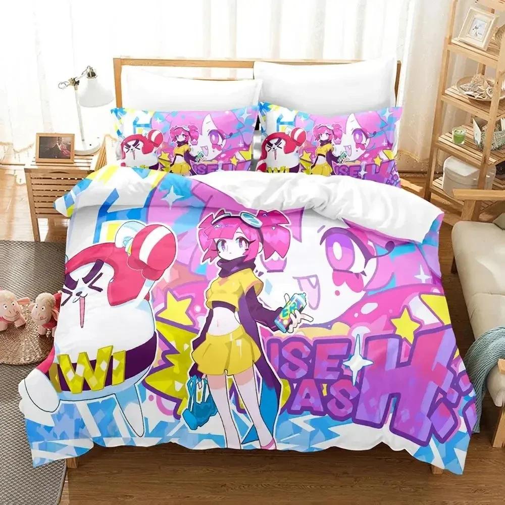 Comforter Anime Muse Dash Game Bedding Set Bed Set Comforter King Queen Size Boys Adult Bedding Set