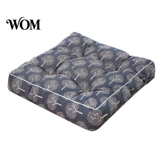 Non-slip Car Seat Cushion for Driving Modern Stylish Chair Cushion, Ultra Soft Square Geometric or Comfortable Floor Mat Meditation Plant Prints,