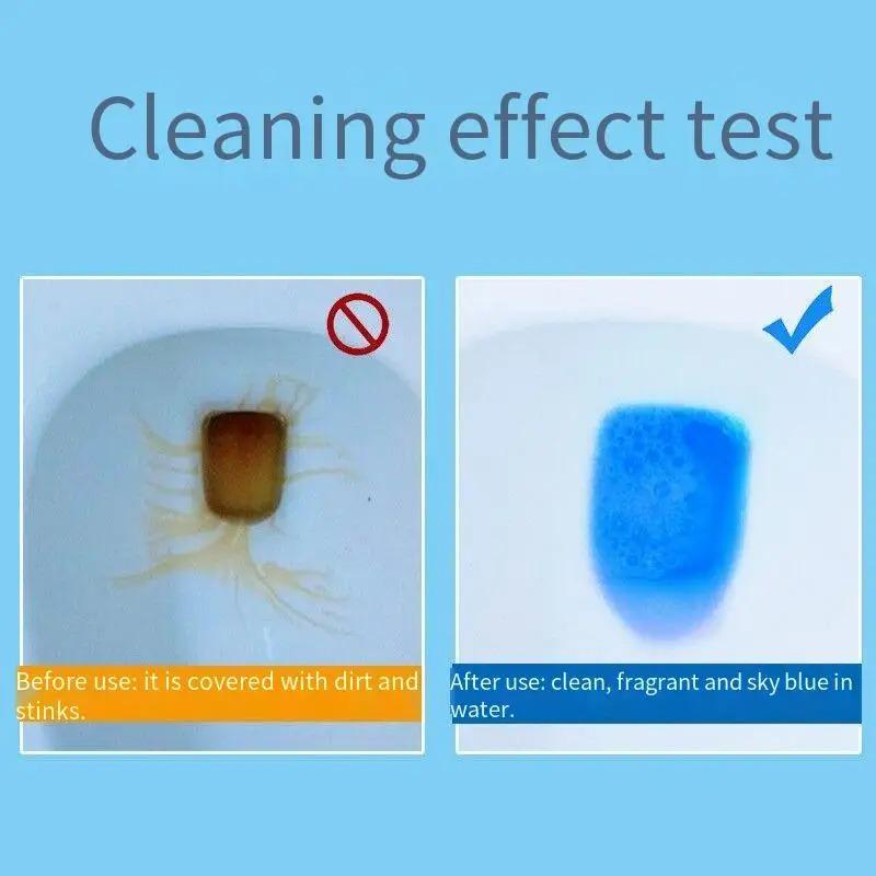 Toilet Cleaning Sheets Automatic Flush Blue  Bubble Freshener Long Lasting Toilet  Bowl Cleaner  Bathroom  Restroom WC Tablets