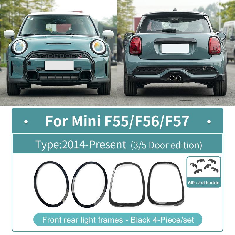 Headlight Taillight Cover Replace Ring For Mini Cooper F56 F55 F60 F54 R56 R60 R55 Countryman 2014-2023 Car Exterior Accessories