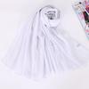Autumn and winter Bali yarn pleated solid color women's scarf refreshing breathable versatile long scarf shawl style