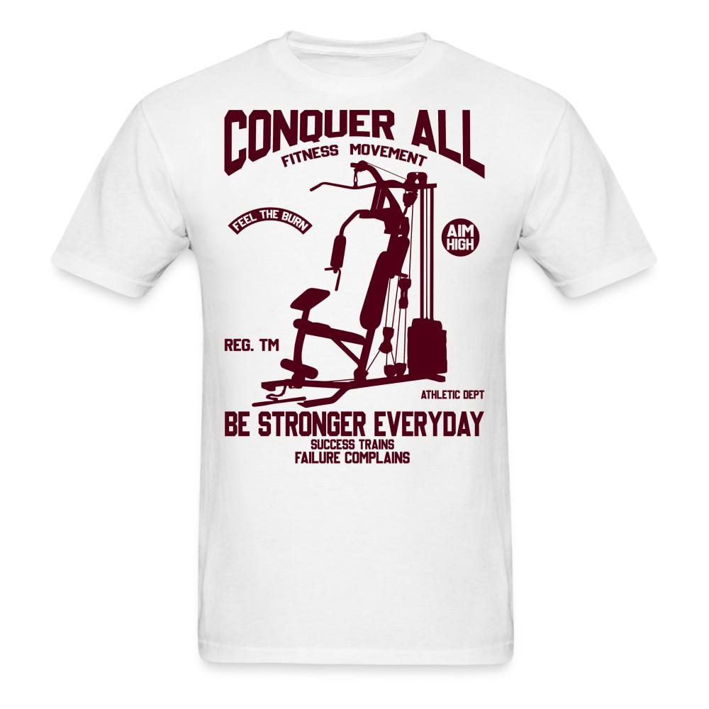 

Conquer all be stronger shirt Motivational Gym Fitness T-Shirt size S-6XL M