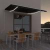 Maison Exclusive - Store Banne Électrique Avec LED Et Capteur 4 X 3,5 M Anthracite