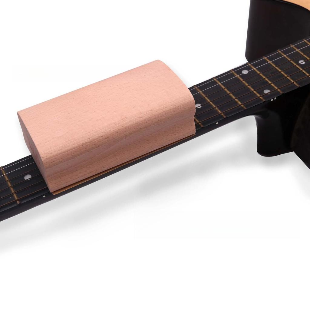 Guitar Sanding Block + 2 Sheets of Sandpaper; Guitar Sanding and Leveling Tool; Replaceable Sandpaper