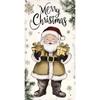 Cartoon Santa Claus Door Cover Christmas Outdoor Decoration Home Door Lining 2024 Xmas Ornament 2025 New Year Party Home Banner