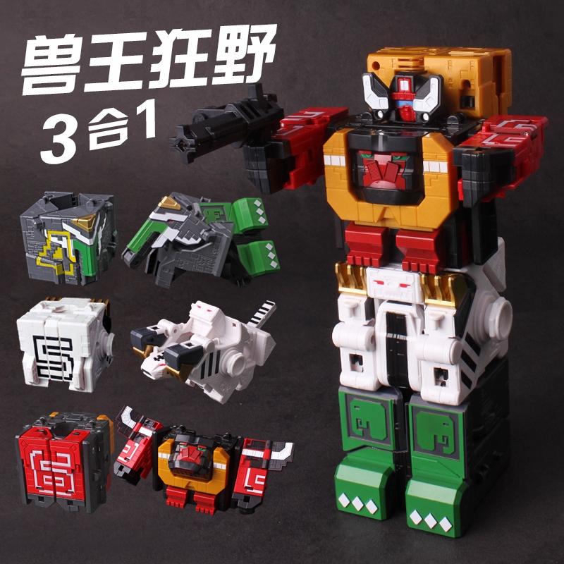 Power Montieren Lernspielzeug Mathe Würfel Verwandlungsroboter Ziffern Puzzle Ranger Tiere Jungen Spielzeug für Kinder