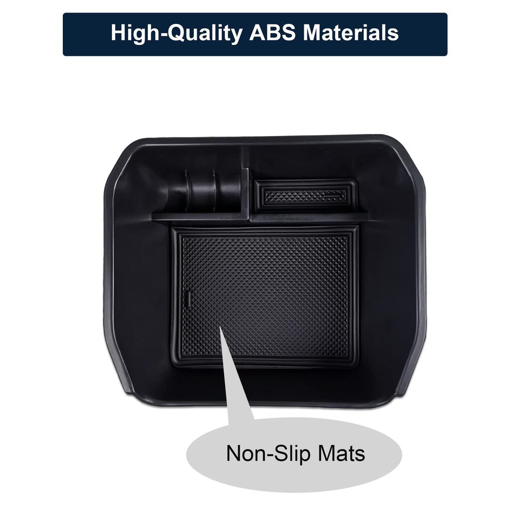 YEVEDUO Land Rover Defender Accessories Center Console Organizer Fits Defender 2023 Interior Armrest Secondary Storage Box with Coin Holder Compatible