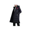 Li Ning Badminton Series Warm Long Hooded Down Jacket Winter Men Jacket Black AYMR113-3