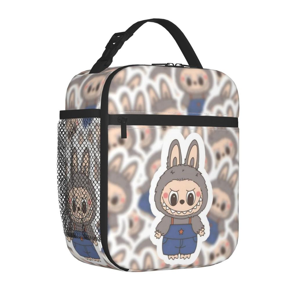 Fully Printed Picnic Bag Student Lunch Bag Cartoon Animation Thermal Insulation Bag Convenient Wear-Resistant Lunch Box Bag