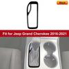 Gear Shift Panel Cover Trim Ring for Jeep Grand Cherokee 16-21 Black Accessories