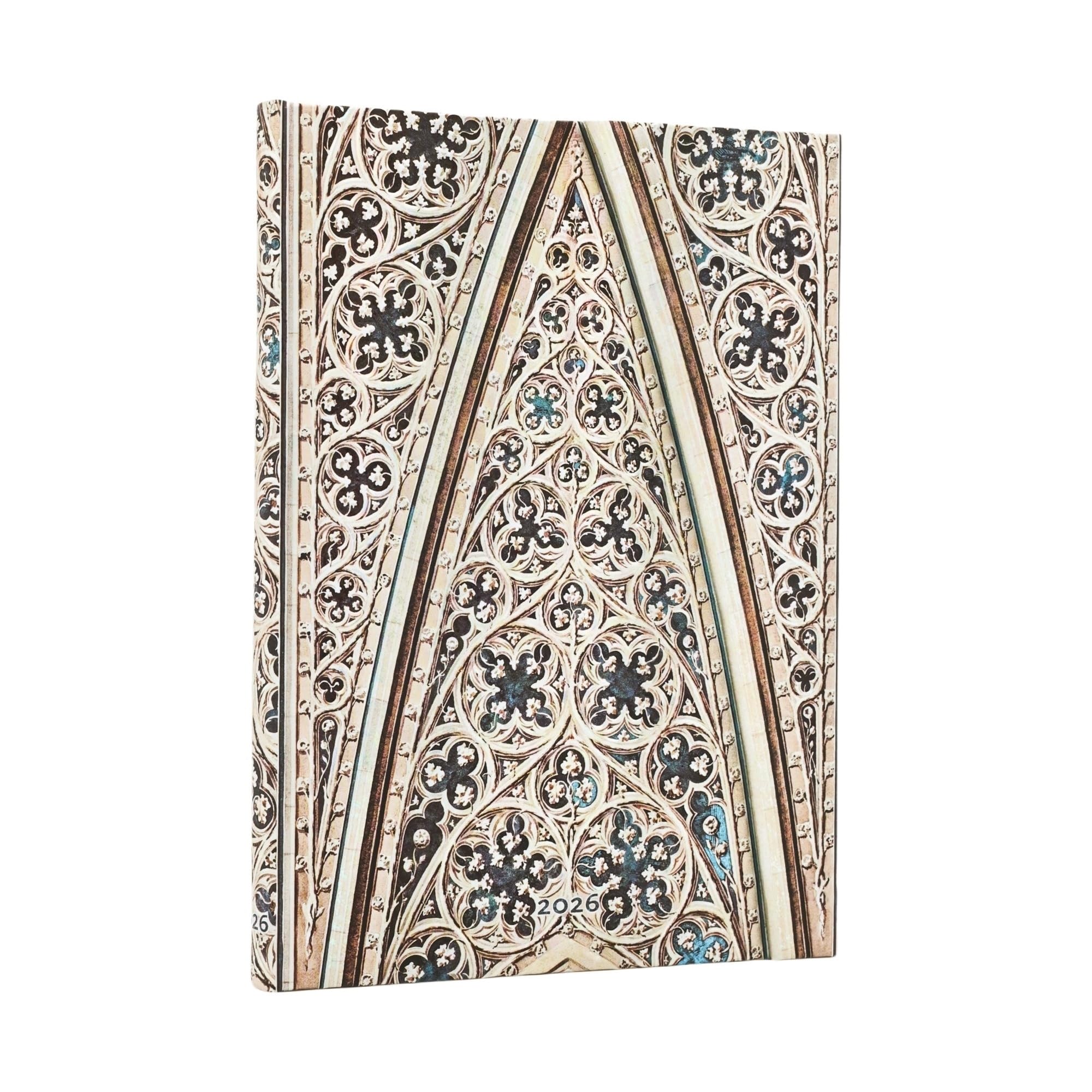 Paperblanks 2026 Diary, Hardcover, Midi Edition, Milan Cathedral Dome, DJ1218-5
