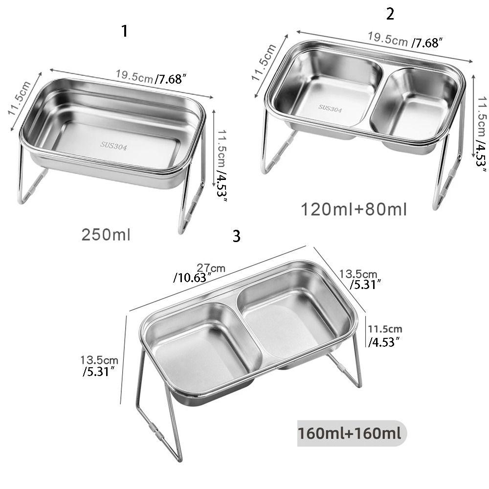 Neck Protection Pet Feeder Anti-flip Dog Food Bowl Durable Cat Elevated Bowl  Outdoor
