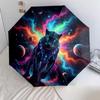 InterstellarFuture Pattern Pattern New Style Umbrella, 1 Piece Automatic Folding Umbrella, Portable Travel Umbrella, Outdoor Umbrella, Birthday Gift