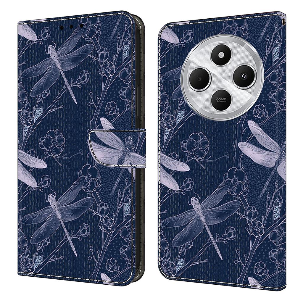 Wallet Case For Xiaomi Poco C75 4G/Redmi 14R 5G/14C 4G Pattern Printing PU Leather Flip Stand Phone Cover