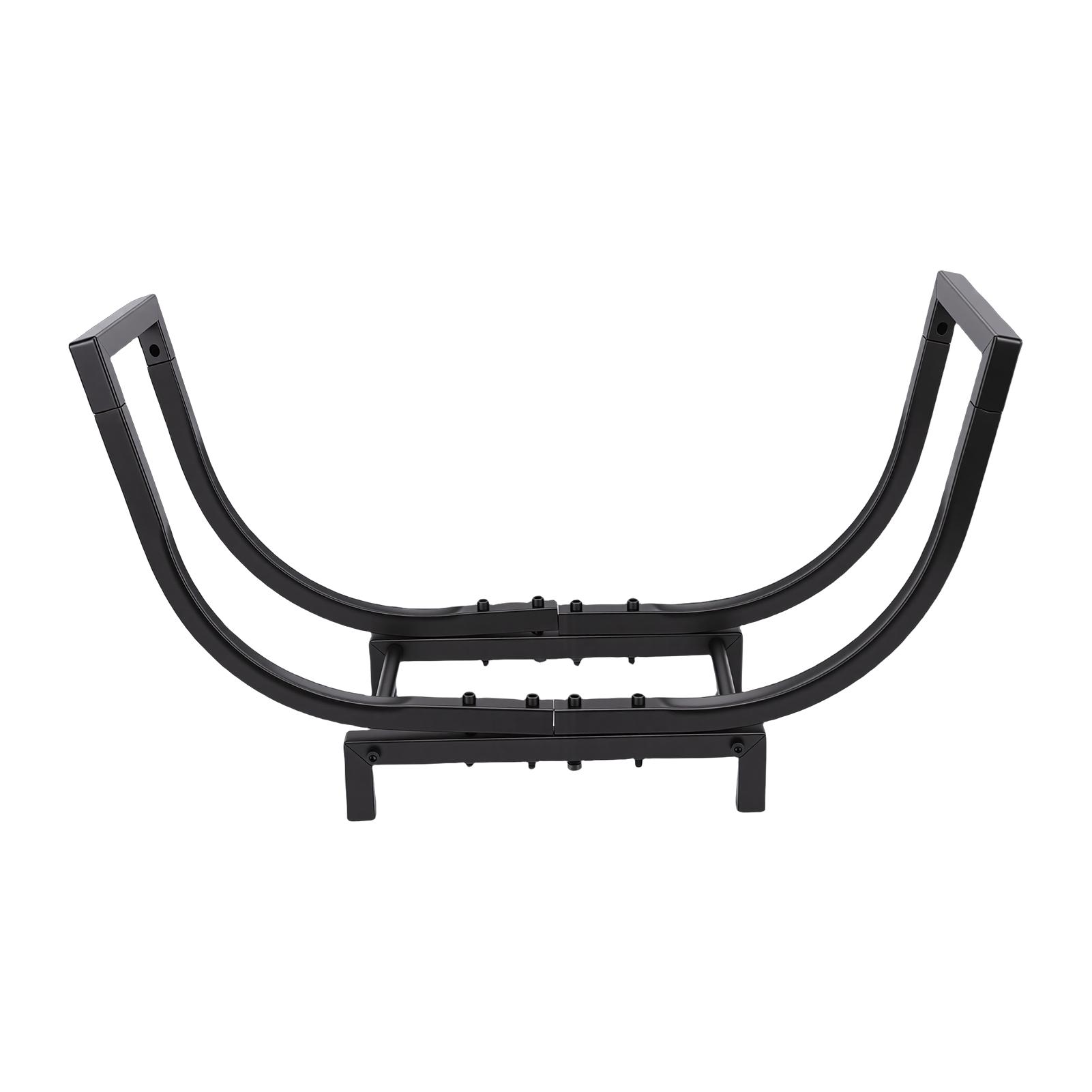 

Firewood Rack Large Capacity Stable Space Saving Metal Log Storage Rack for Indoor Outdoor Fireplace
