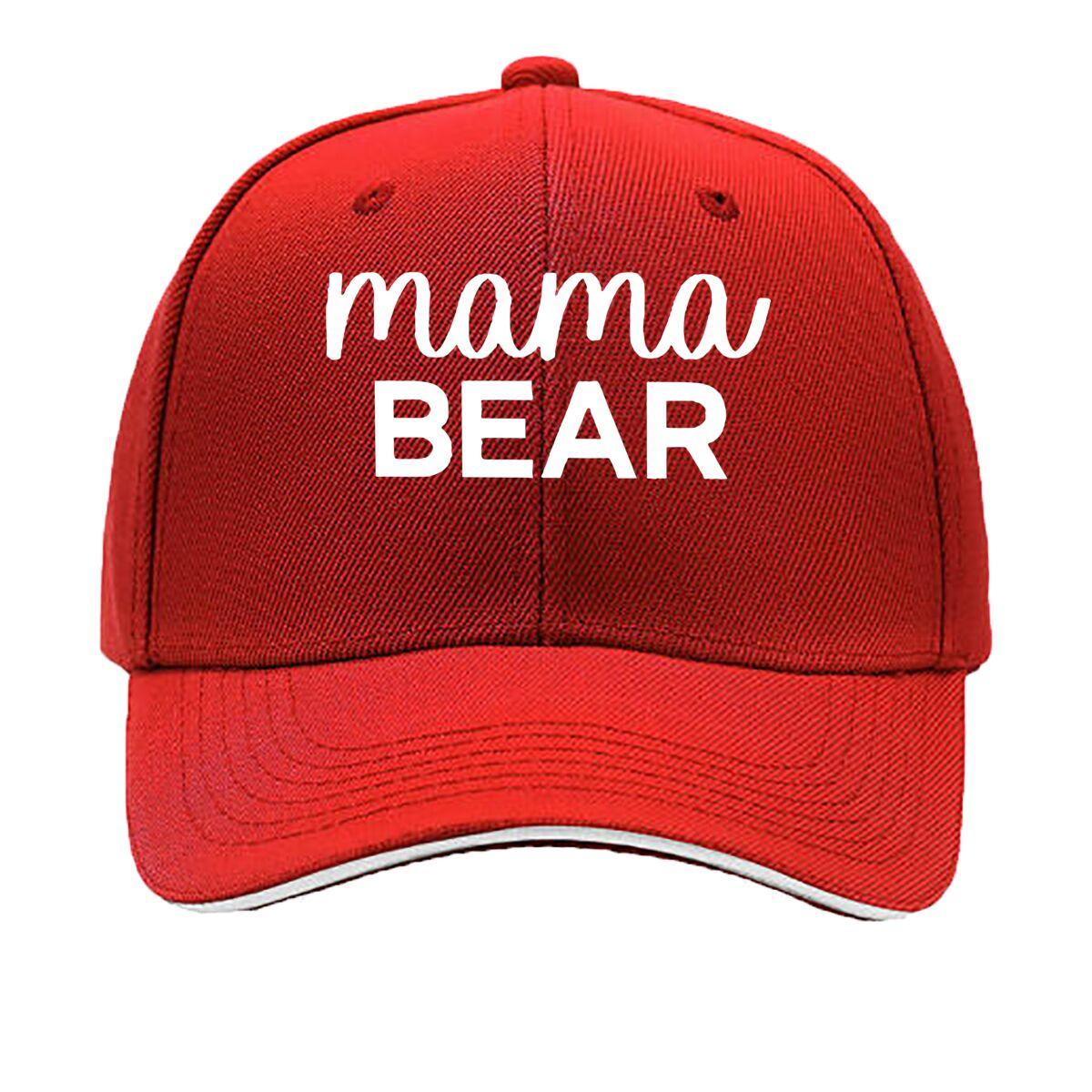 Mama Bear Funny Mom Gift Hip Hop hat Fashion Outdoor Sports Sandwich Baseball Cap One Size