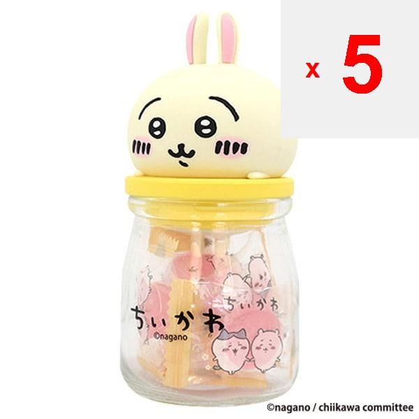 Toman Toys Chiikawa Candy Bottle Rabbit [Candy Candy].Cute Candy Bottle with a Design That Looks Li Cute Candy Bottle with a Design That Looks Like It