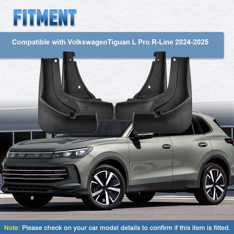 For VW Tiguan L Pro R-Line 2024 Front and Rear Wheels Fender Mud Flaps Splash Guards