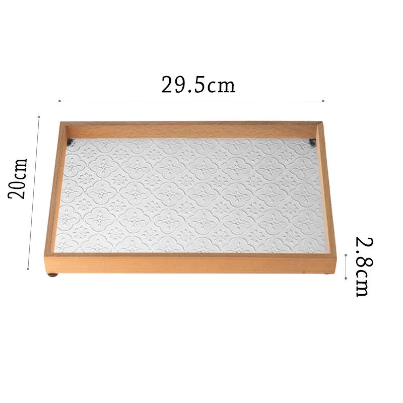 Vintage Chinese Begonia Embossed Glass Tray